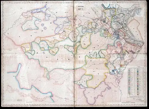 Cis-Sutlej State including Kaithal state Map ca. 1829-35