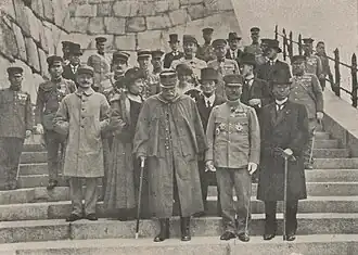Joffre at the Osaka Castle in 1922