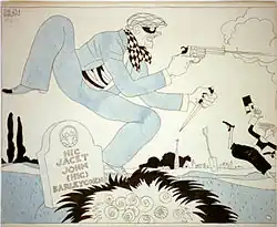 Use of "John Barleycorn" to symbolise alcohol in an anti-prohibition illustration