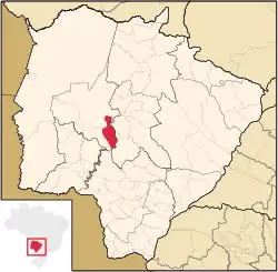 Location in Mato Grosso do Sul state