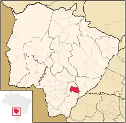 Location in Mato Grosso do Sul state