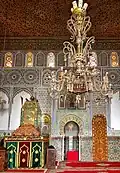 Interior of the Mausoleum of Moulay Idris II, part of a zawiya around the tomb of Idris II