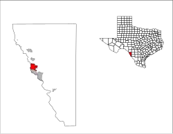 Location of Eagle Pass, Texas