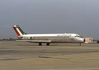 Alitalia McDonnell Douglas DC-9 in the 1957 livery