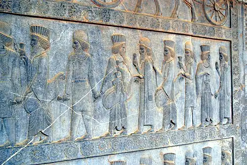 Depiction of united Medes and Persians at Apadana, Persepolis