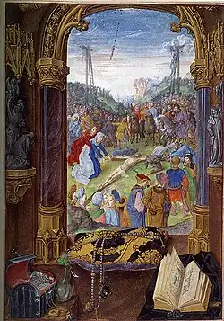 Crucifixion and rosary