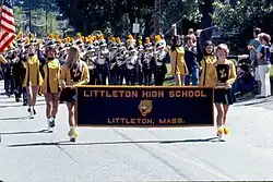 High school band on Memorial Day 1977