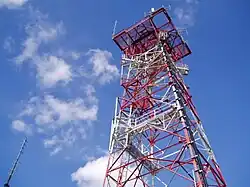 The largest transmission tower on West Peak