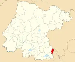 Location of Coroneo in Guanajuato