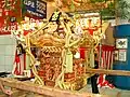 Kichijoji's gold and platinum plated Mikoshi