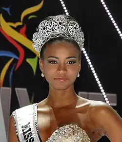 The Diamond Nexus Peace Crown as worn by Miss Universe 2011, Leila Lopes