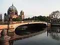 The bridge with Berlin Cathedral in 2021