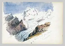 Monte Rosa viewed from Zermatt