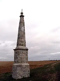 A Paris meridian marker in Manchecourt