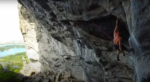 Moritz Welt on Odin's Eye 8c+&nbsp;(5.14c)
