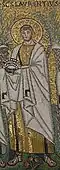 Mosaic of Saint Lawrence from the Basilica of Sant'Apollinare Nuovo in Ravenna