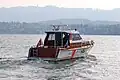 Zurigo commune police boat on Lake Zürich.