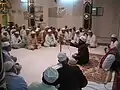 Moulana Ghousavi Shah delivering speech at Masjid-E-Kareemullah Shah