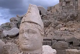 Head of Antiochus I Theos (r. 70 - 30 BC), Macedonian ruler of the Commagene kingdom, Mount Nemrut, Turkey.