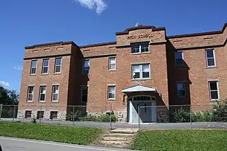 Mountain High School, listed on the National Register of Historic Places