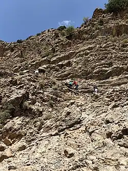 North trail to the cave