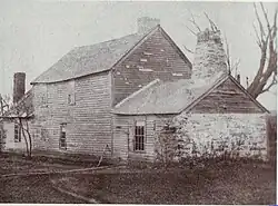 John Mowry, Jr. or Sayles House on Wesquadomeset (Sayles) Hill near Iron Mine Hill and Sayles Hill Roads in North Smithfield, demolished in the early 20th century