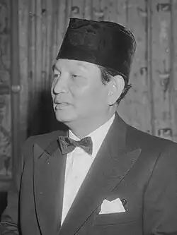 Black-and-white portrait of a man