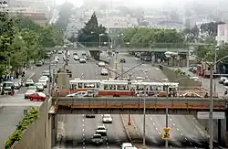 Geary Street underpass in Western Addition
