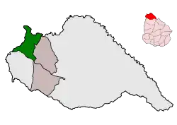 Map of the Municipality of Bella Unión