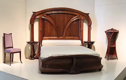Bed and bedside table Musée d'Orsay