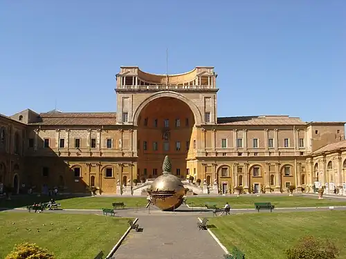 Exedra of the Cortile della Pigna, at the Vatican Palace in Rome