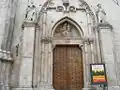 Gothic portal of the Sulmona City Museum, circa 1415