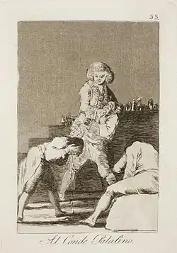 Capricho No. 33: Al conde palatino (To the count palatine)