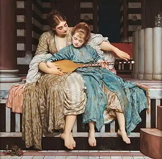 The Music Lesson by Frederic Leighton, 1877