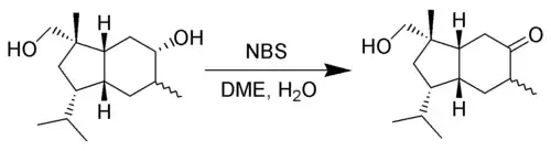 The selective oxidation of alcohols using NBS