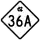 North Carolina Highway 36A marker