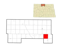 Location of Willow Vale Township