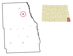 Location of Colfax, North Dakota
