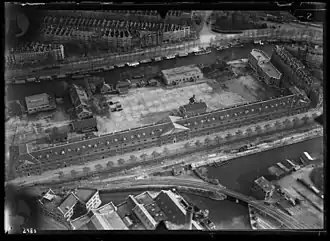 Aerial photo of the Sarphatistraat in a southerly direction