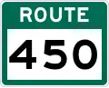 Route 450 marker