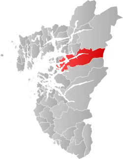 Hjelmeland og Fister within Rogaland