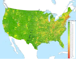 Image 2The concentration of NRHP listings throughout the contiguous U.S. by county (from United States National Register of Historic Places listings)
