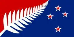 "Silver Fern" (Red, White & Blue) by Kyle Lockwood (2015)