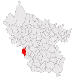 Location in Buzău County