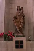 Statue of the Virgin and Child in the apse chapel