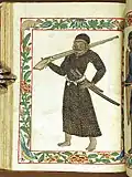 Javanese warrior with musket and swords[2]: 431 