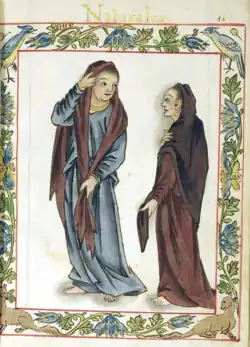 Tagalog common women wearing simple clothes and headscarves (likely Muslims from Maynila in the 1500s)