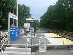 Naugatuck Metro-North Railroad station, located on the Waterbury Branch line