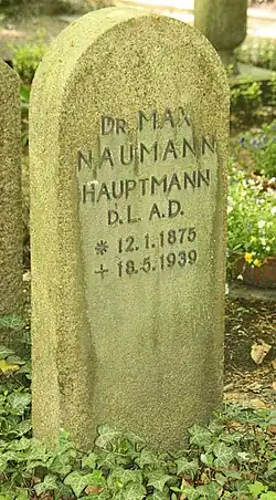 Max Naumann's Grave in Stahnsdorf Cemetery