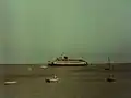 Naushon leaving Nantucket harbor, August/September 1971.